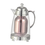 Maxbell Insulated Thermal Coffee Carafe 1L Coffee Pot Luxury Insulated Water Pot Silvery