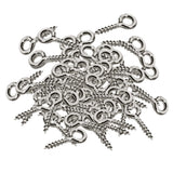 Maxbell 400Pieces Multicolor Screw Eyes Pins Eyelets Screw Jewelry Making Findings