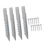Maxbell 4Pcs Fence Post Anchor Spikes Length 41cm Sturdy Simple Assembly with Screws