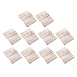 Maxbell 10 Pieces 3 Hook Bra Extender Bra Extension Strap Underwear Belt Beige
