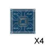 Maxbell 4xQFP 32/44/48/64/100/144 pin 0.5mm to DIP Pinboard Adapter Converter