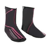 Maxbell Fleece Cycling Shoe Covers Thermal Winter Bike Cycle Overshoes Black Red L - Aladdin Shoppers
