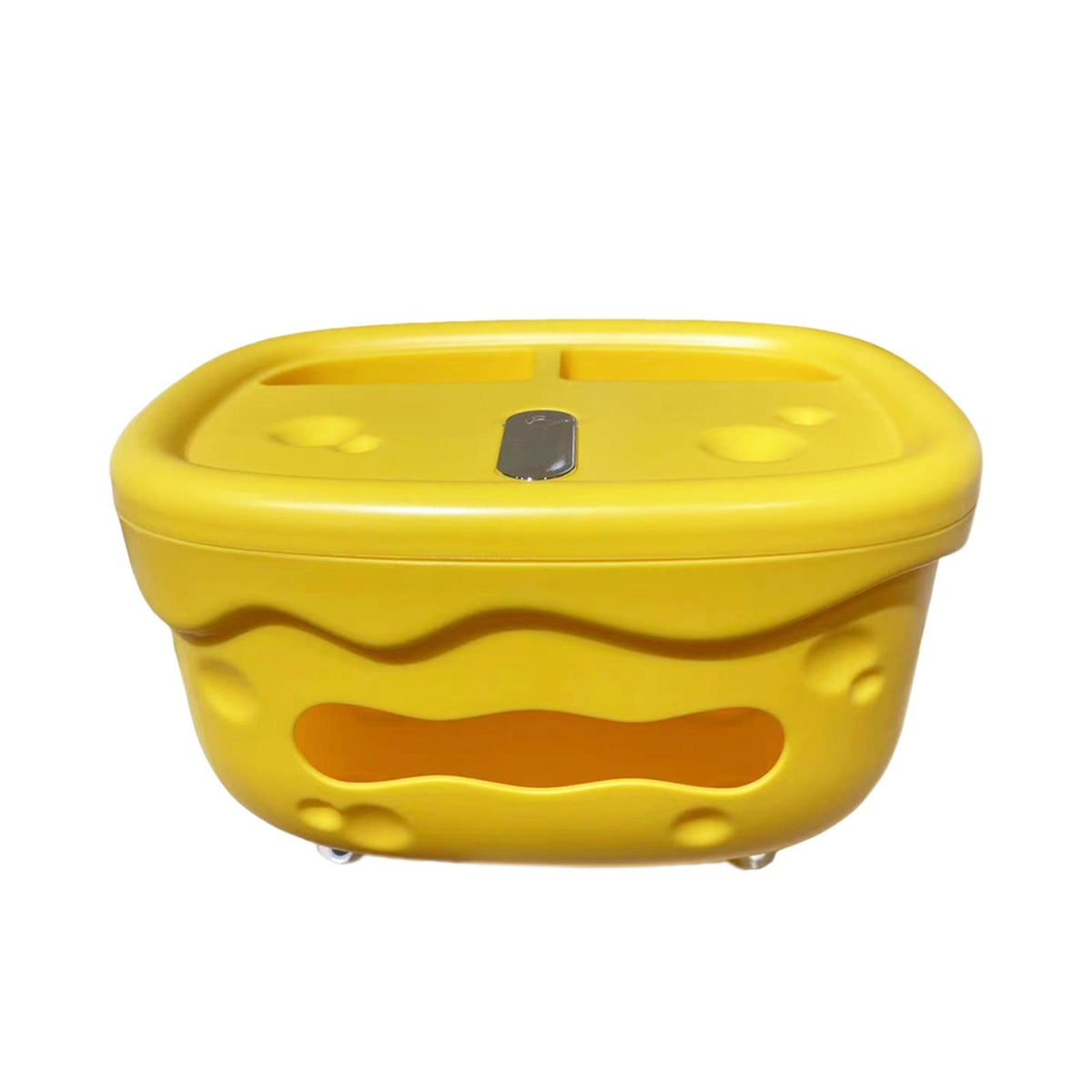 Maxbell Tissue Box Organizer Elegant with Pen Remote Control Decorative Box for Home Yellow