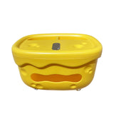 Maxbell Tissue Box Organizer Elegant with Pen Remote Control Decorative Box for Home Yellow
