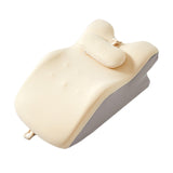 Maxbell Back Pillow Wedge for Bed Memory Foam Versatile for Home Living Room Leaning Khaki and Light Grey