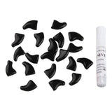 Maxbell 2x20Pcs Nail Caps Grooming for Pet Dog Cat Paw Claws M Black