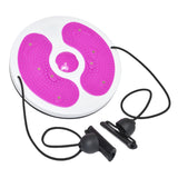 Maxbell Twist Exercise Board Ergonomic Abdominal Workout Device for Thighs Arms Hips Pink and Red