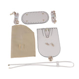 Maxbell PU Leather Bag Making Kit DIY Crochet Bag Set for Crossbody Handbag Supplies White