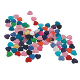 Maxbell Heart Flatback Buttons Decoration DIY Crafts 12mm 100pcs Mixed Color - Aladdin Shoppers