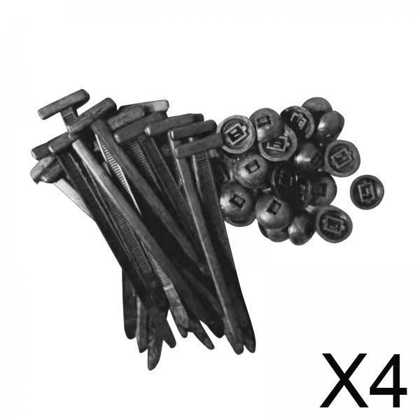 Maxbell 4x20x Nylon Cable Ties Replace Universal Cable Management Straps Car Accessory