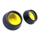 Maxbell 2Pcs Motocycle Fog Light Guard Front Colored 75mm Motorcycle Fog Light Cover yellow