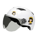 Maxbell Bike Helmet for Kids Child Half Helmet for Skateboarding Roller Skating White