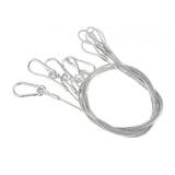 Maxbell Stage Light Cables Security Rope for Party Light for Moving Head Light Event Silver 29in 5pc