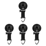 Maxbell 4x Shower Hooks Suction Tie Down Suction Cup for SUV Outdoor Activities Boat