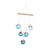 Maxbell Hanging Bird Feeder Attracting Birds Women Men Wind Chime Hummingbird Feeder Light Blue