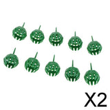 Maxbell 2x 10pcs Fertilizer Basket Osmocote Plant Pot Garden Flower Vegetable Bonsai Green L