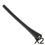 Maxbell 2xBlack Radio Short Stubby Antenna Mast 7'' For Honda Accord 39151-SWA-305