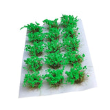 Maxbell DIY Miniature Flower Cluster for Scenery Landscape Sand Table Train Railroad Green