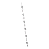 Maxbell Cup Rain Chain Ornament Iron Water Diverter for Outside House Decor Silver