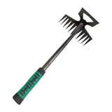 Maxbell Agricultural Cultivator High Carbon Steel for Gardening Mulching Cultivating Green handle