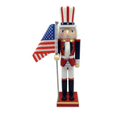 Maxbell Wood Nutcracker 38cm Party Favors Nutcracker Figure for Festival LL0094