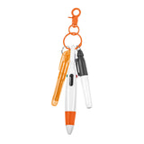 Maxbell Pen with Carabiner Clip Nurses Day Gift Multipurpose Shuttle Pen Retractable orange