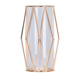 Maxbell Nordic Iron Flower Vase Decorative Flower Vase For Home Decor Champaign-S