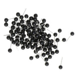 Maxbell 200 Pieces Black Glass Eyes Kits for Needle Felting Bear Dolls Toy 4mm & 5mm