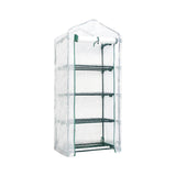 Maxbell 4 Tier Mini Greenhouse Rainproof Plant Cover for Courtyard Garden Any Season White mesh cover