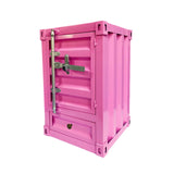 Maxbell Industrial NightStand Office Furniture End Table for Small Space Room Pink