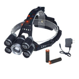 Maxbell Maxbell LED Zoomable Headlight Head Torch Flashing Lamp For Camping Fishing Silver