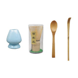 Maxbell Japanese Matcha Set Japanese Tea Utensils Traditional Gifts Matcha Whisk Set blue