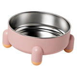 Maxbell Cat Dog Bowl Multiuse Easy to Clean Anti Slip Sturdy Stylish Water Food Bowl Pink Yellow