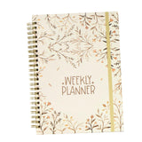 Maxbell A5 Weekly Planner Notebook Productivity Organizer for Family Office Business Red flowers