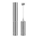 Maxbell Electric Milk Frother Hand Pump Foamer Mesh Maker Creamer Brush Storage Tube, Stainless Steel, Cocoa Shaker - Art Stencils - Aladdin Shoppers