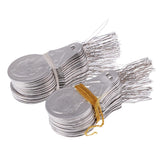 Maxbell 500Pcs Silver Wire Loop DIY Needle Threader Insertion Hand Machine Sewing