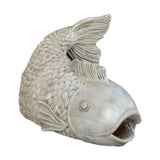 Rainwater Diverter Patio Backyard Lawn Fish Gutter Downspout Extender Statue