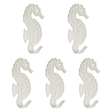 Maxbell 5 Pieces Wall Mounted Coat Hooks Multi Purpose for Entryway Bathroom Bedroom White