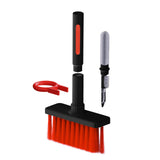 Maxbell 2xMultifunctional Keyboard Brush Cleaning Pen Cleaning Kit for PC Black Red