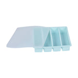 Maxbell Silicone Freezer Tray Large and Long Ice Tray for Leftovers Broth Sauce Blue