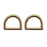 Maxbell 2 Sets Brass Lobster Clasp Hook Swivel Trigger Snap Hook & D Ring