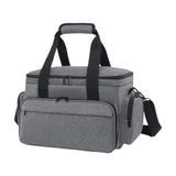 Maxbell Travel Cosmetic Bag Tote Compartment Bag for Travel Vacation Business Trips Gray