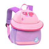 Maxbell Cute Mushroom Backpack for Kids Travel Bag Fashion Funny Schoolbag 3-6 Years Purple Butterfly S