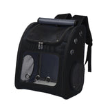 Maxbell Pet Carrier Backpack Pet Travel Bag for Hiking Travel Small Medium Sized Pet Black