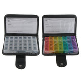 Maxbell Maxbell 2x Medicine Tablets Storage Case Pill Box Capsules Organizer 28 Compartments