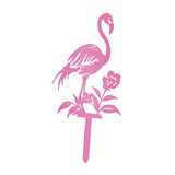 Maxbell Flamingo Pink Decor Garden Stake Outdoor Animal Decor Spring Silhouette Yard Left