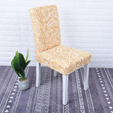 Stretch Short Removable Dining Chair Cover Slipcover Decor Orange Vine