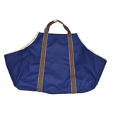 Maxbell Maxbell Outdoor Convenient Firewood Wood Tote Bag Rack with Handle Blue