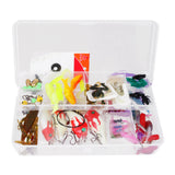 Maxbell Maxbell 100pcs Bug Shrimp Bait Trolling Fishing Lures Tackle Bass Hooks Kit with Box