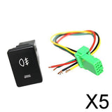 Maxbell 5xPush Switch White LED Fog Light Symbol For        2008-up